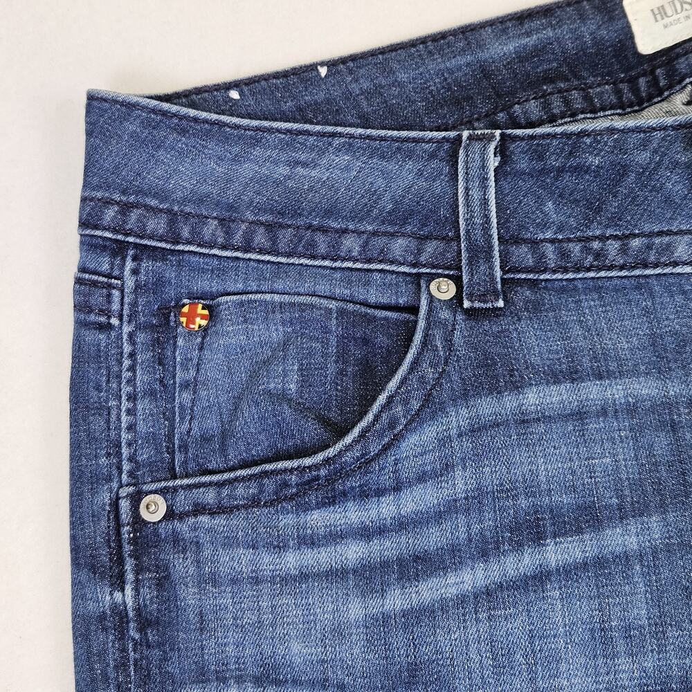 Hudson Jeans Womens 32 Beth Mid-Rise Baby Bootcut Flap Pocket Western Blue 32x30 - Picture 6 of 16